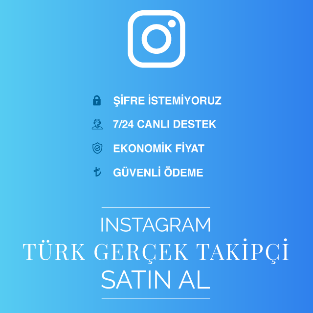 instagram türk gerçek takipçi satın al