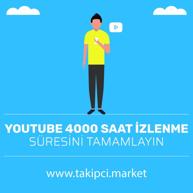 Youtube 4000 Saat İzlenme Süresini Tamamlayın